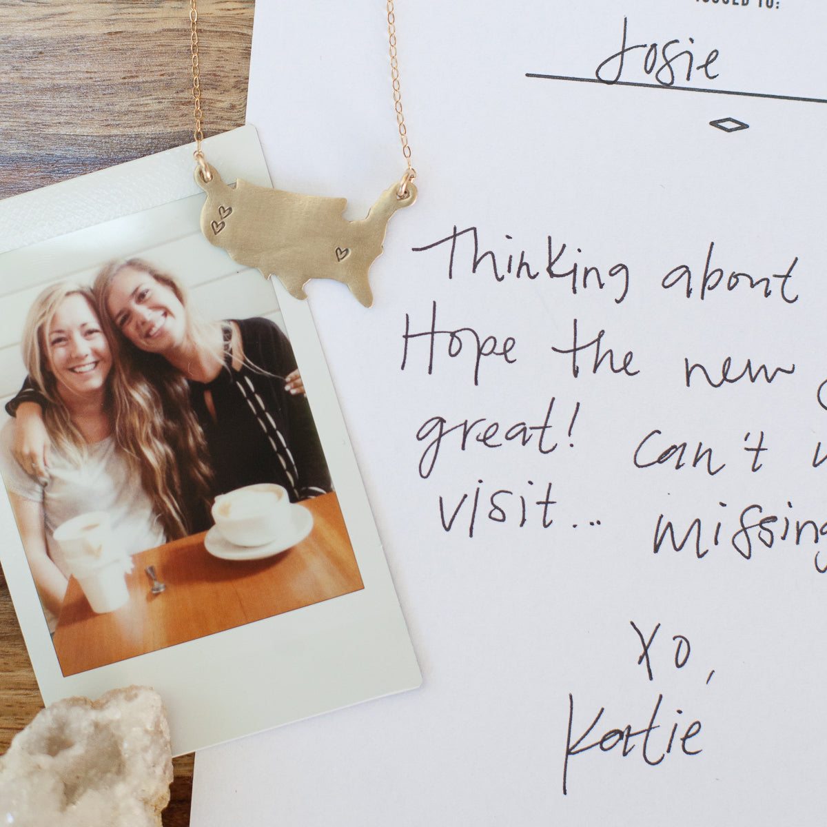 State Of My Heart Necklace (14K Solid Gold)