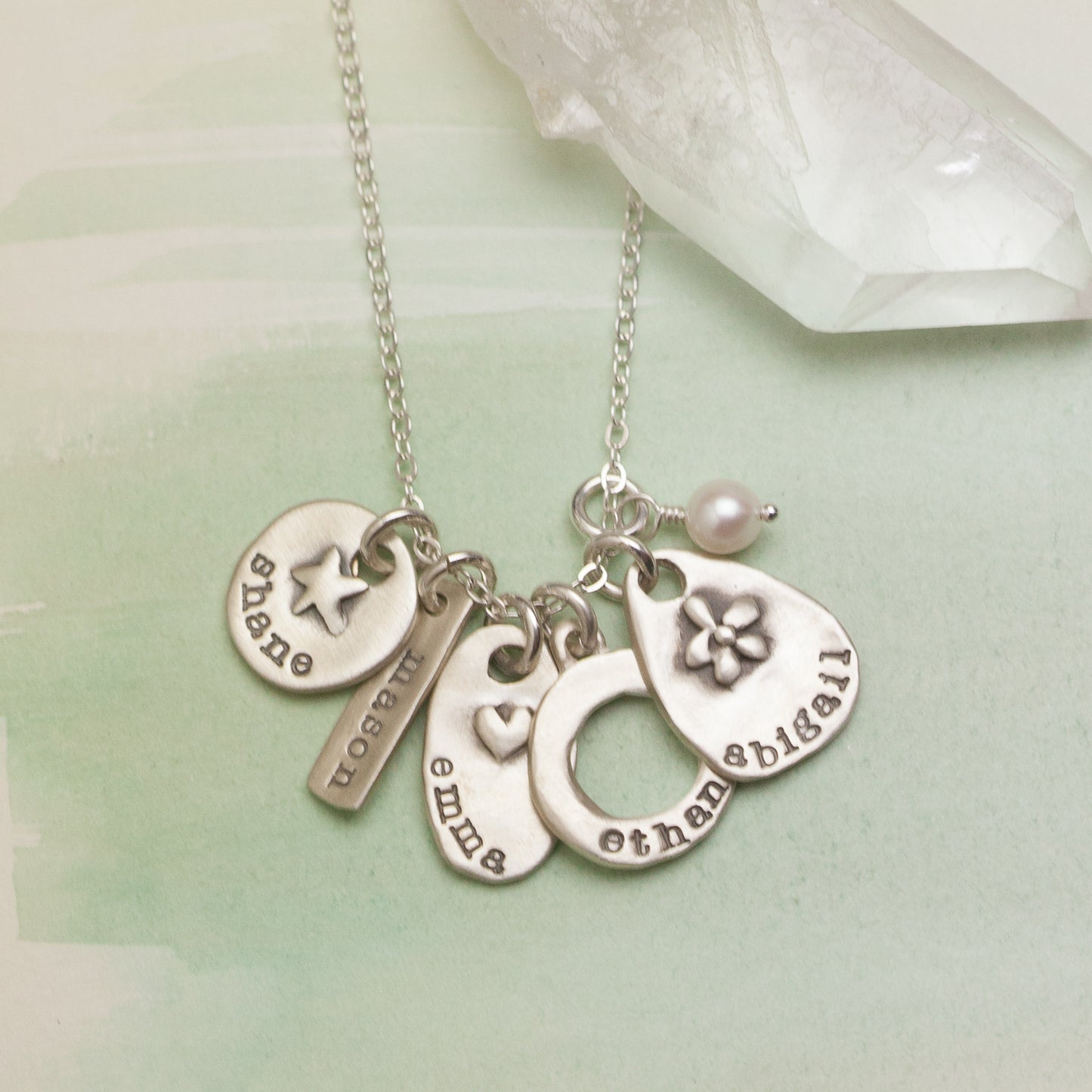 Jumble of Charms Necklace (Sterling Silver)