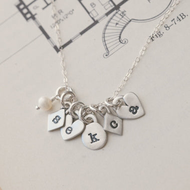 Wild About You Initials Necklace (Sterling Silver)