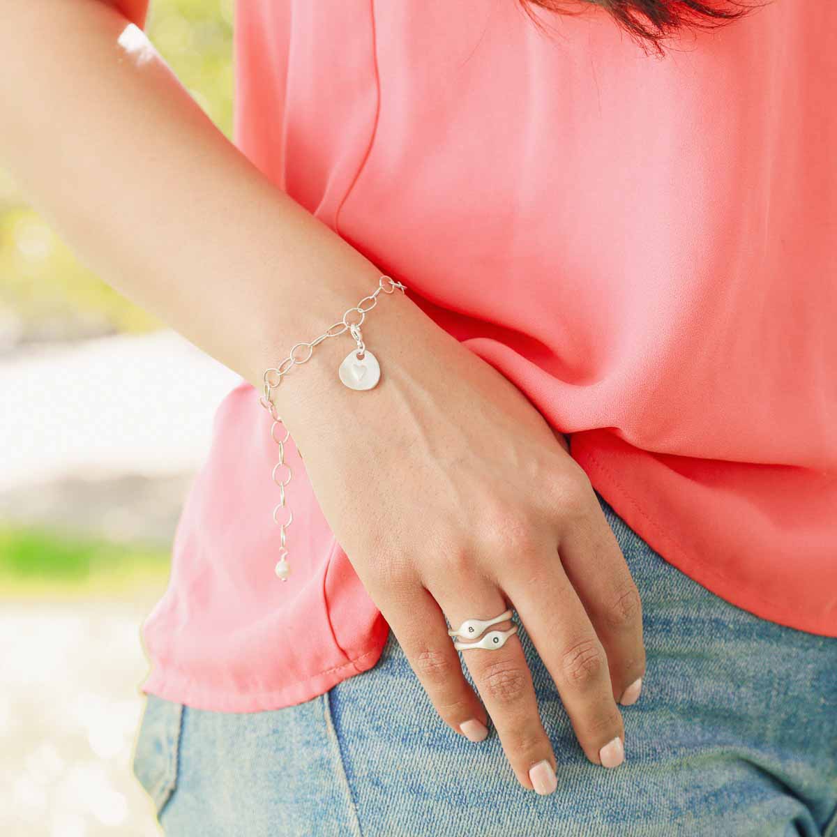 Full of Love Bracelet Charm (Sterling Silver)