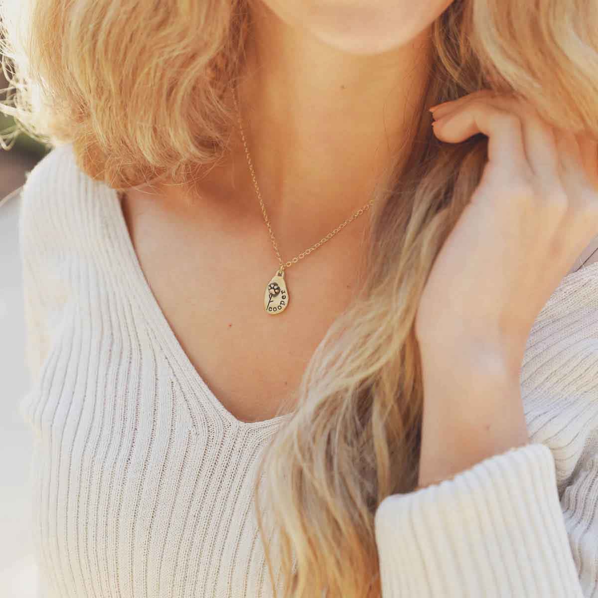 personalized and handcrafted in 10k yellow gold