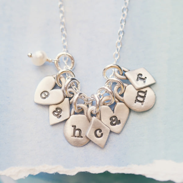 Wild About You Initials Necklace (Sterling Silver)