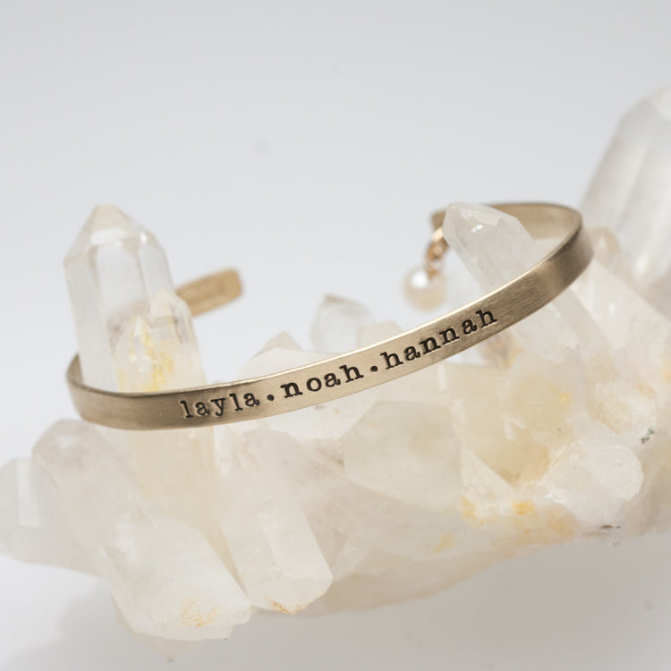Thin Gold Cuff (9K Solid Gold)