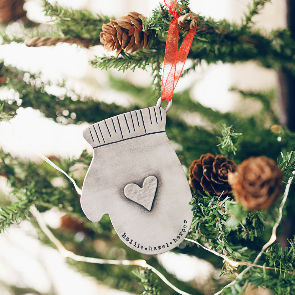 Found Mitten Ornament (Pewter)