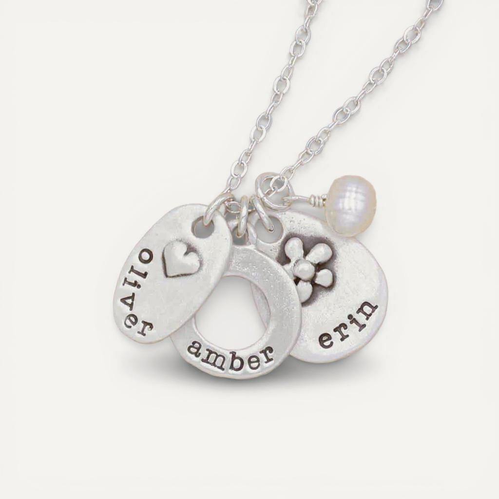 Jumble of Charms Necklace (Sterling Silver)