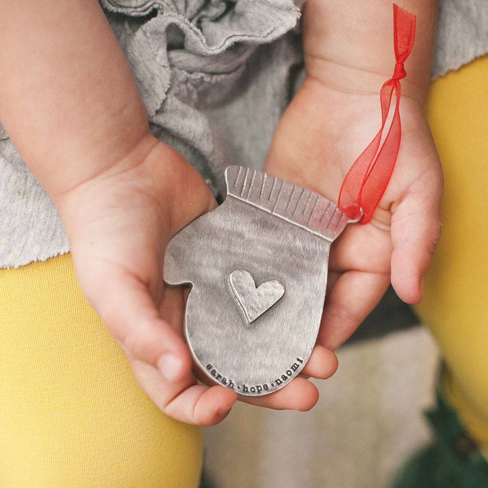 Found Mitten Ornament (Pewter)