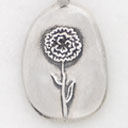 January Birth Flower Charm (Sterling Silver)