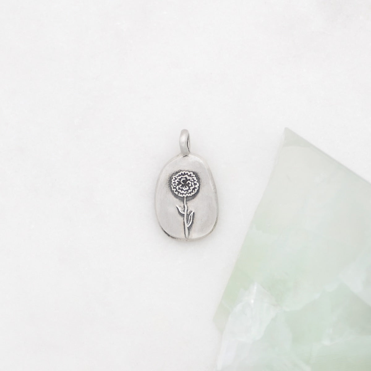 January Birth Flower Charm (Sterling Silver)