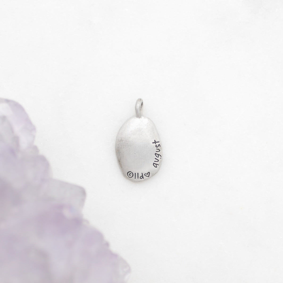 August Birth Flower Charm (Sterling Silver)