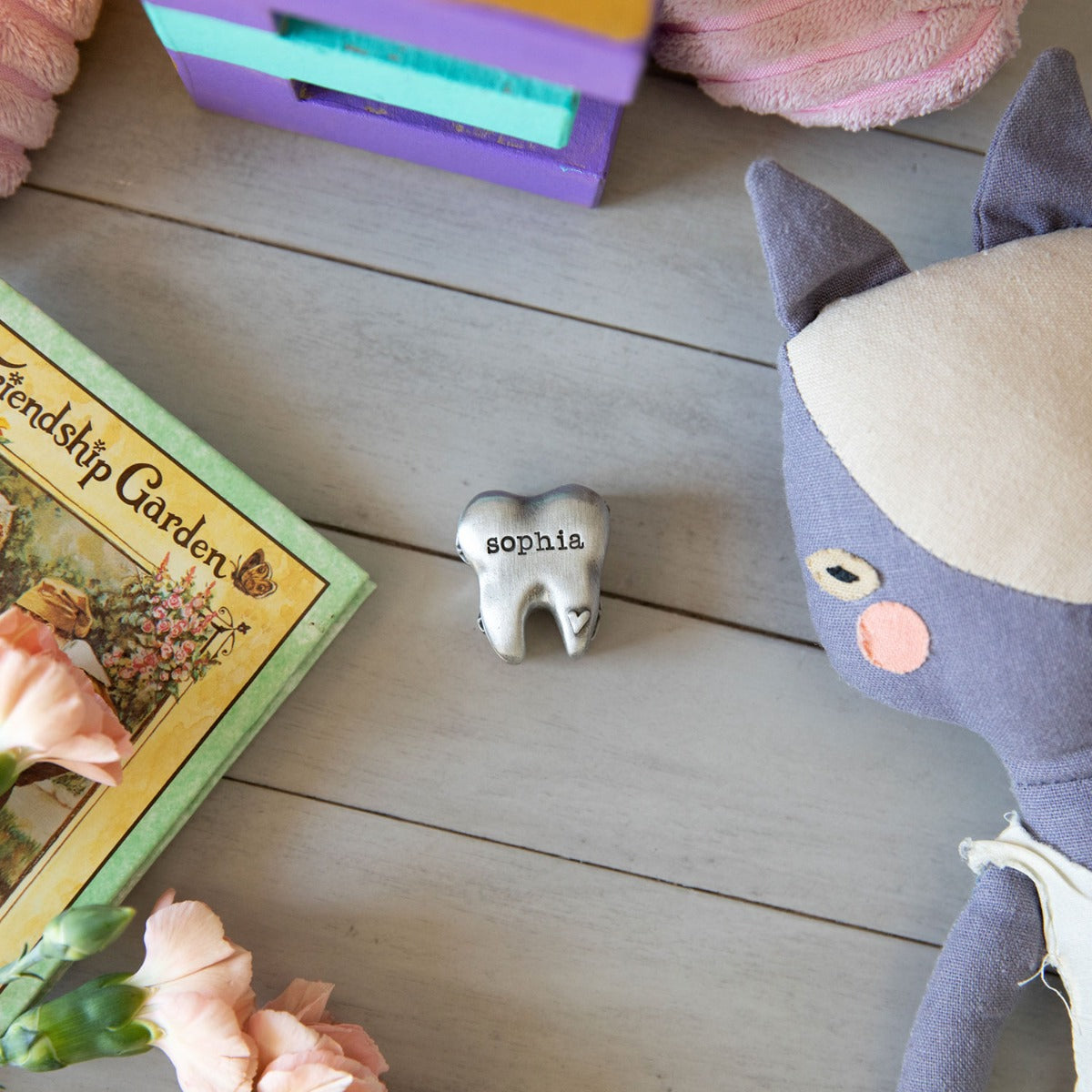 Personalized Tooth Fairy Box (pewter)