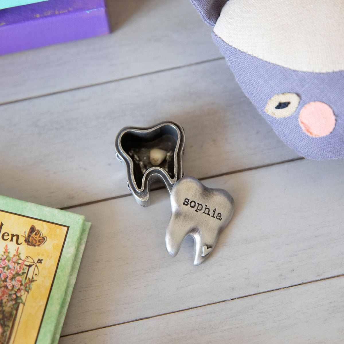 Personalized Tooth Fairy Box (pewter)