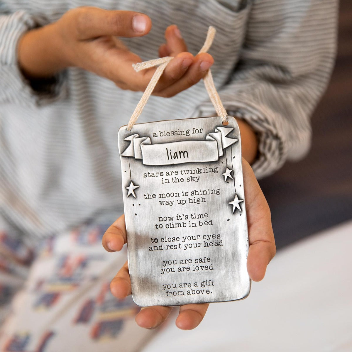 Bedtime Blessing Wall Hanging (pewter)