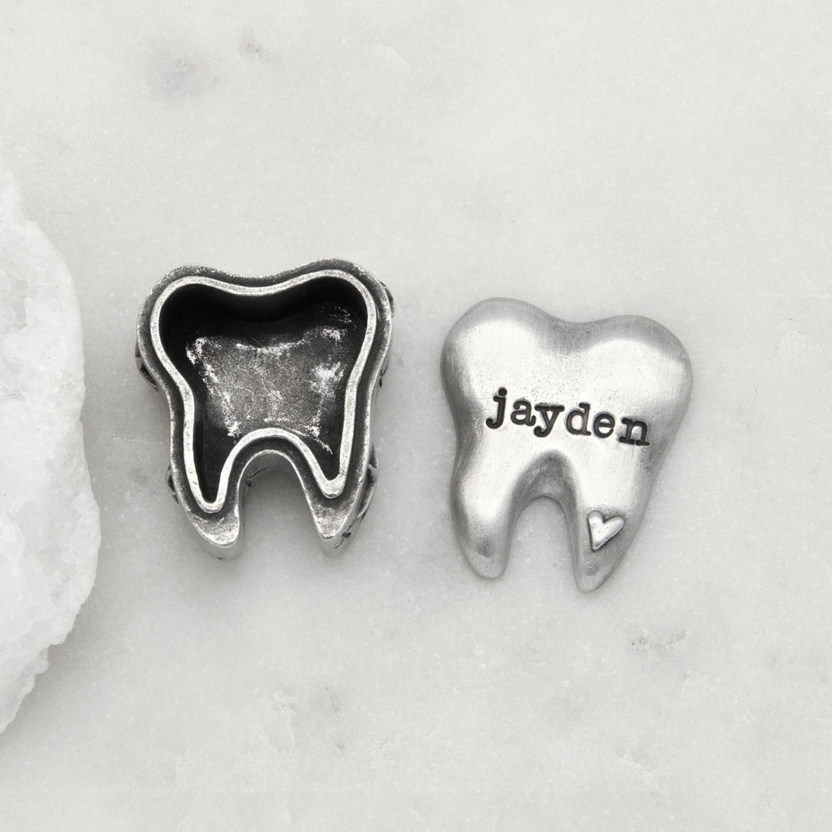 Personalized Tooth Fairy Box (pewter)