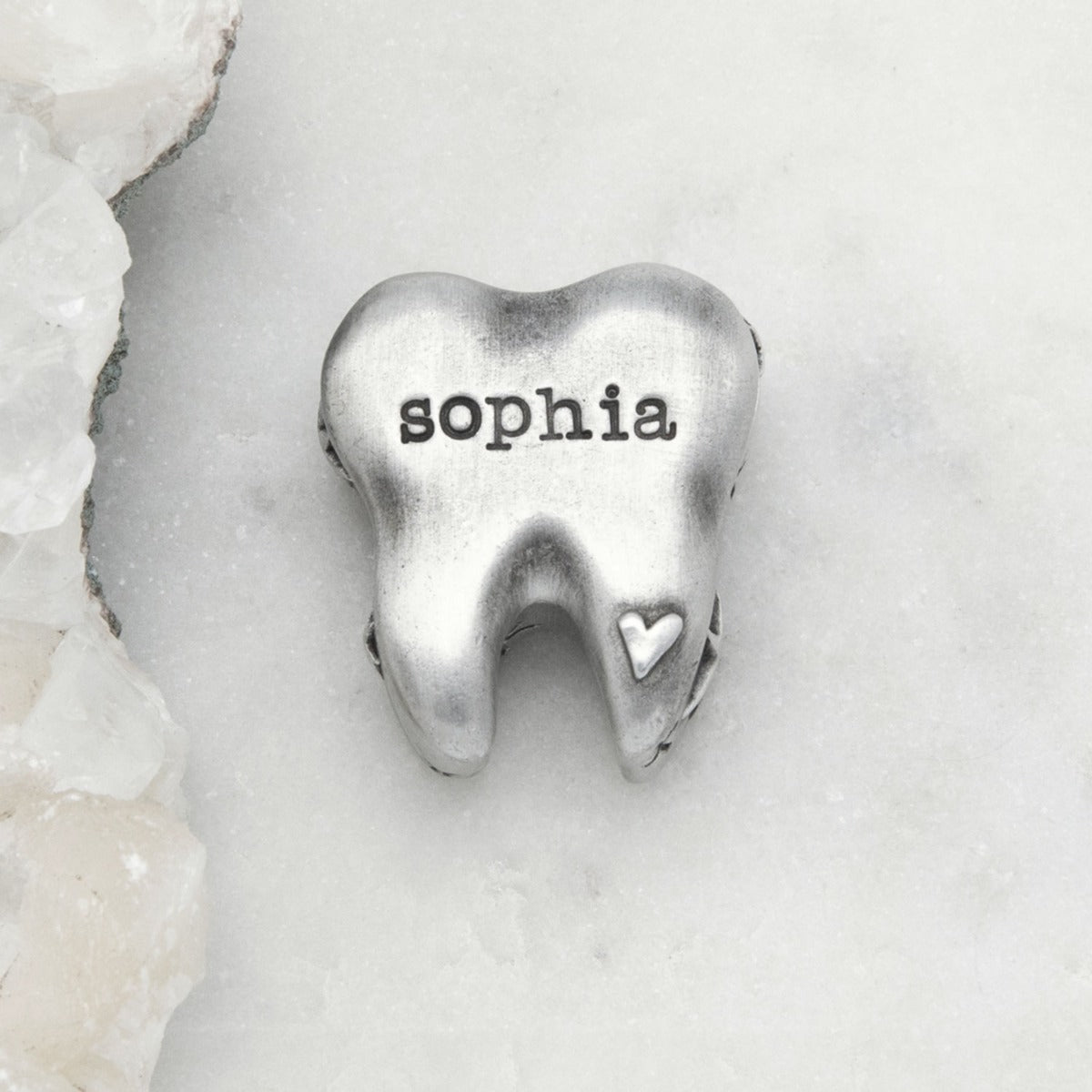 Personalized Tooth Fairy Box (pewter)