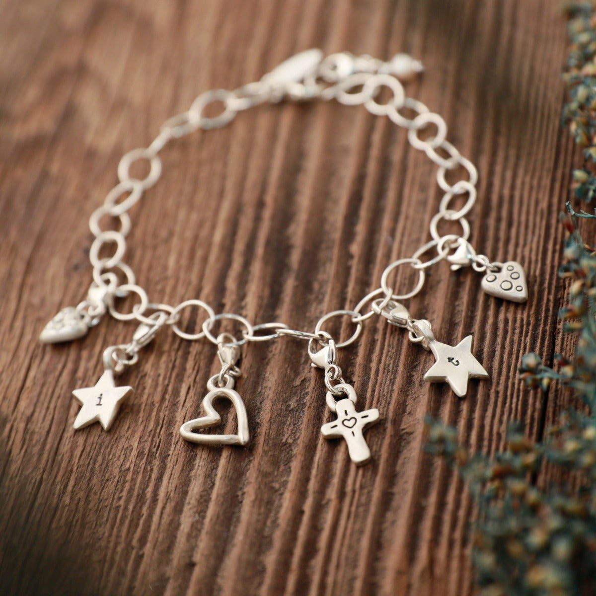 Twinkle Little Star Bracelet Charm (Sterling Silver)