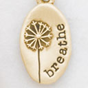 Dandelion Charm (14K Solid Gold)