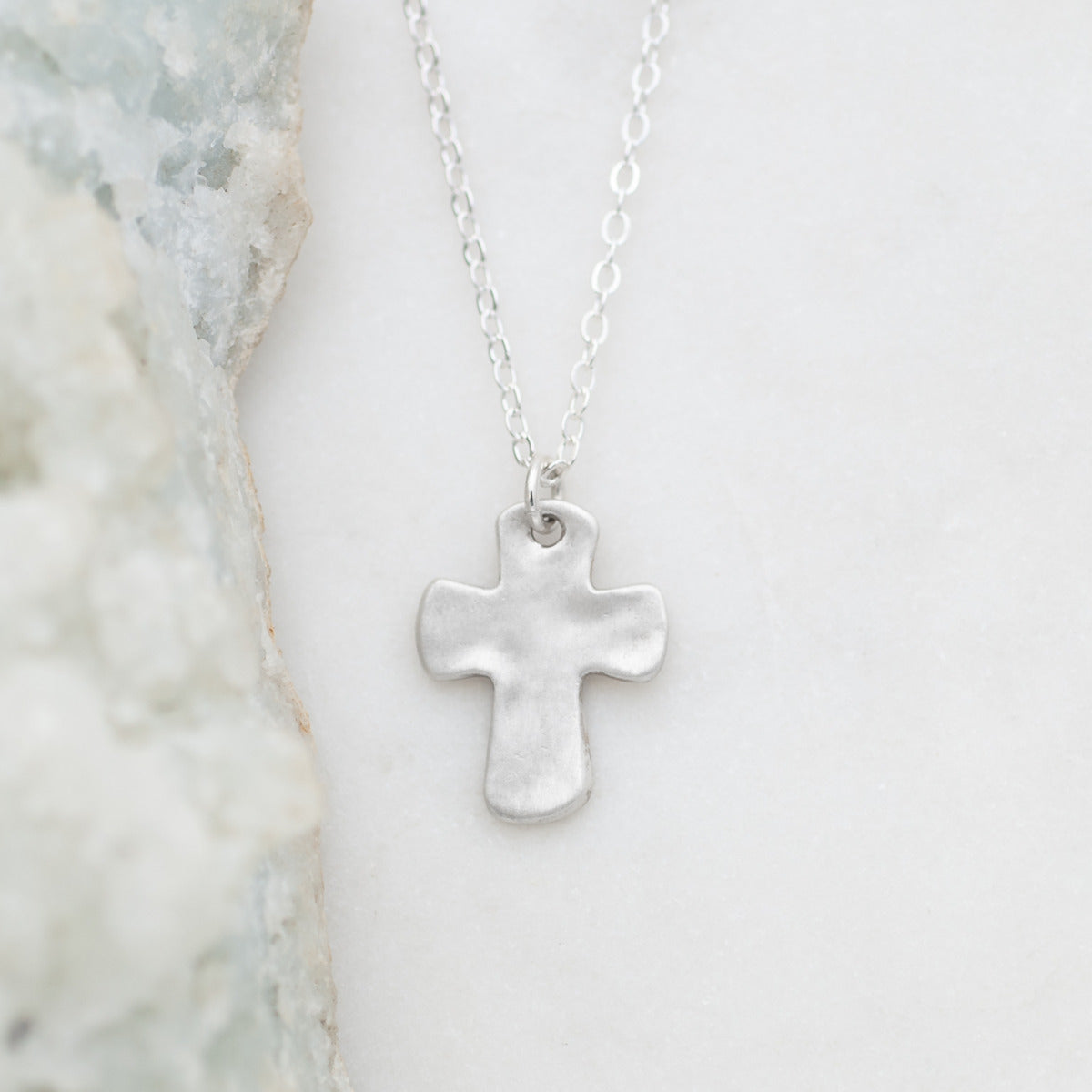 Grace For Today Cross Necklace (Sterling Silver)