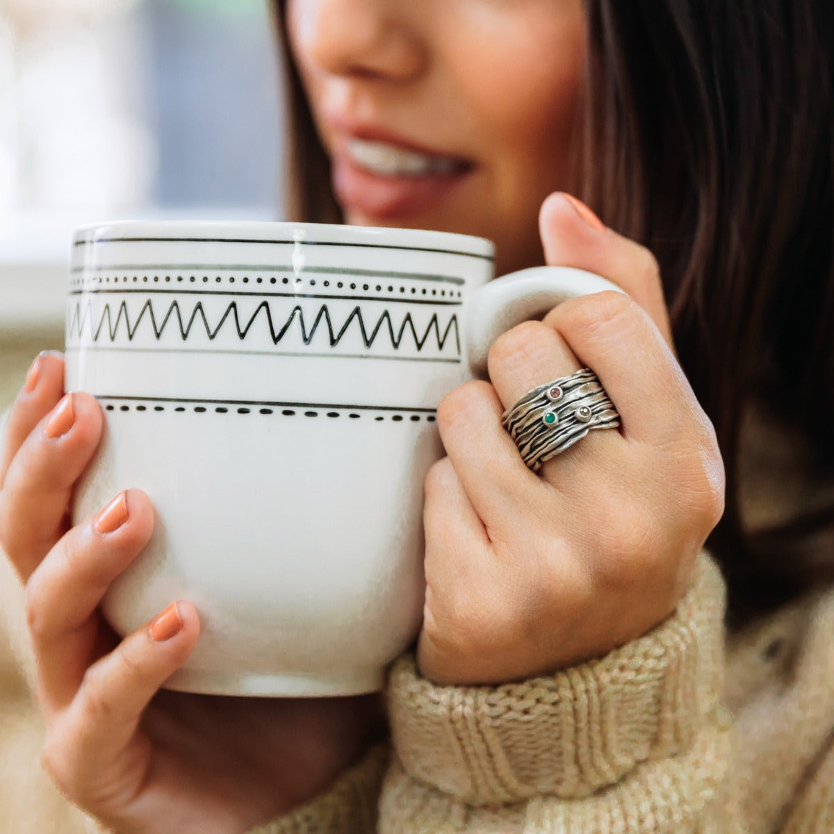 Brave Love® Birthstone Ring (Sterling Silver)