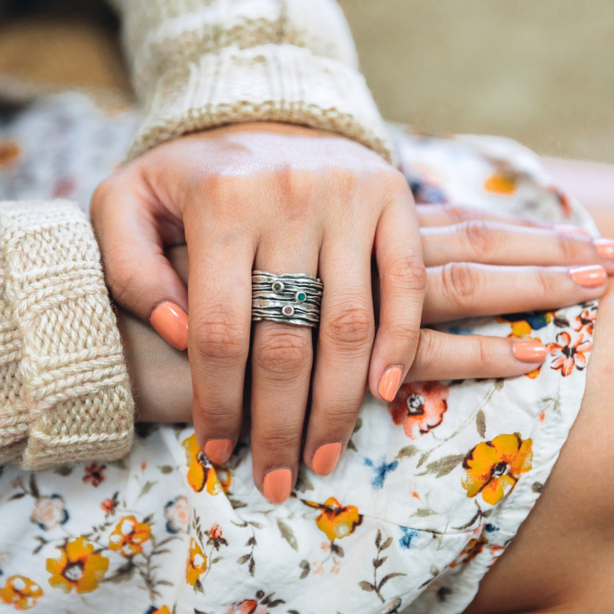 Brave Love® Birthstone Ring (Sterling Silver)
