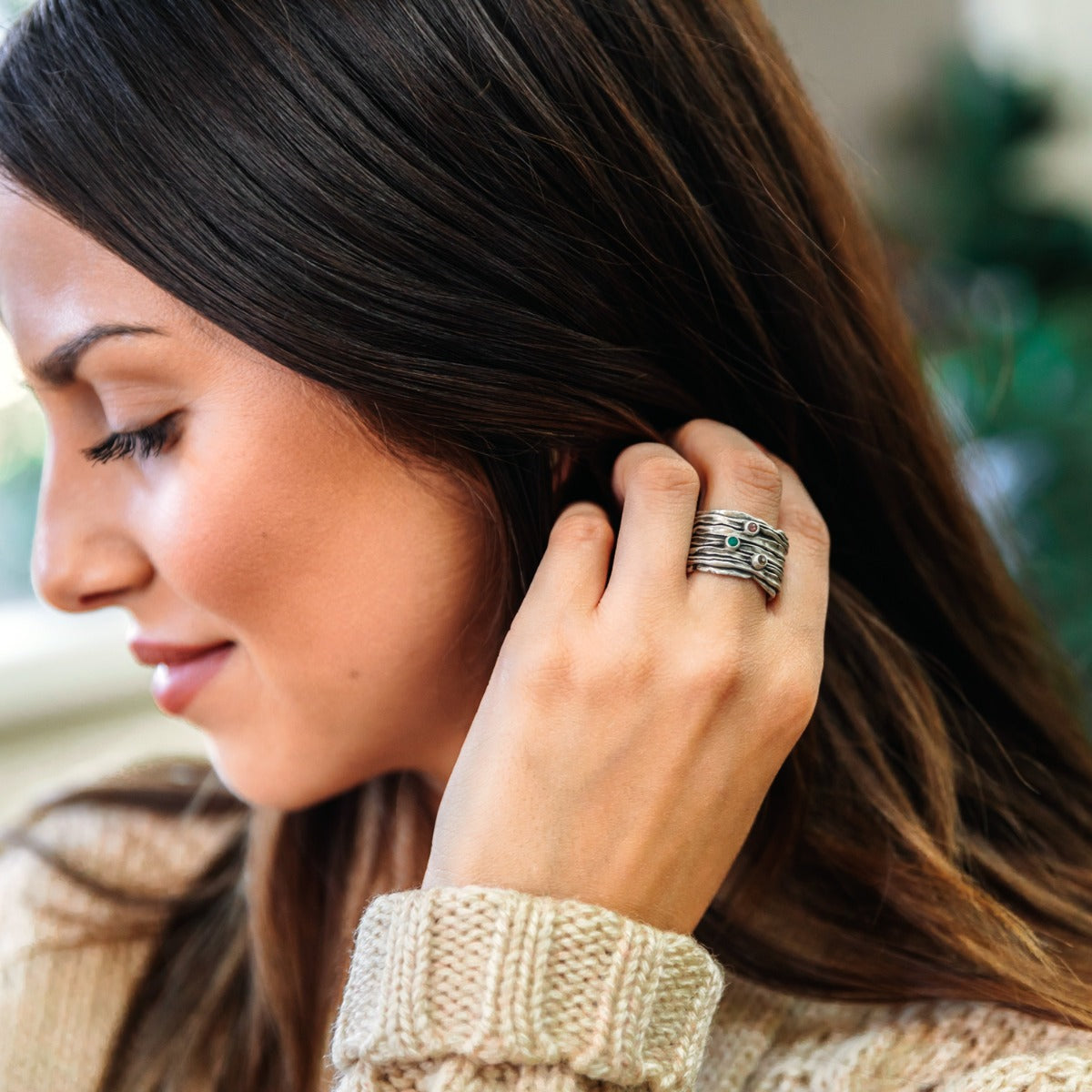 Brave Love® Birthstone Ring (Sterling Silver)