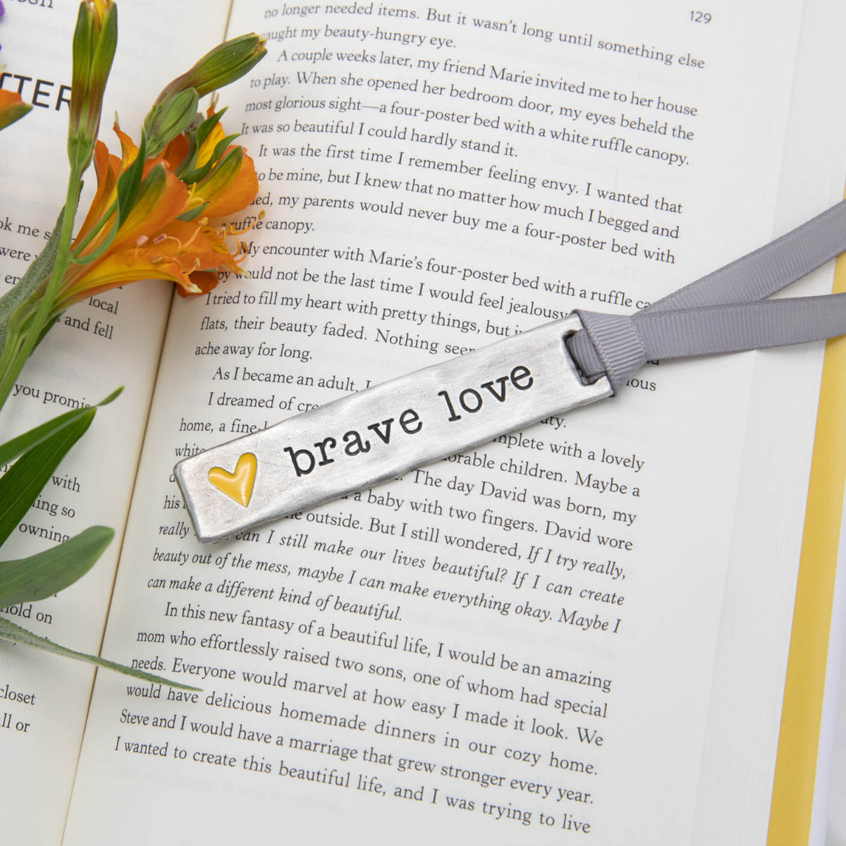 Brave Love® Bar Bookmark (Pewter)