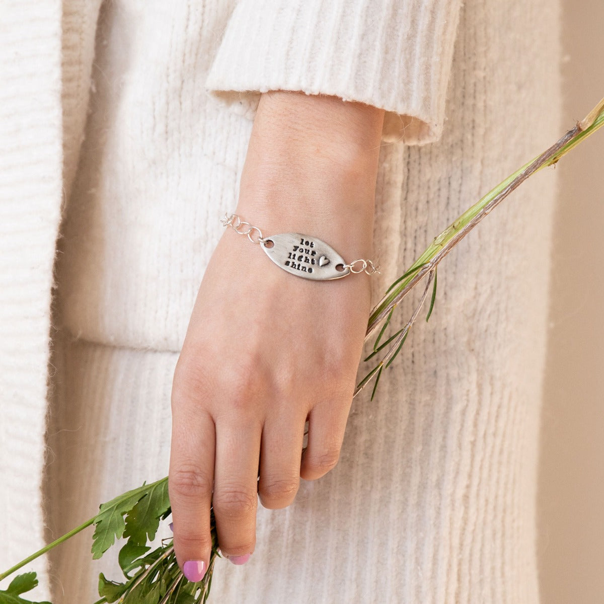 Let Your Light Shine Bracelet (Pewter)