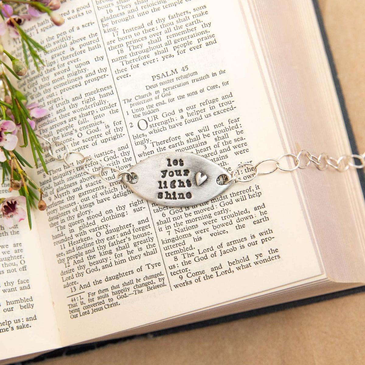 Let Your Light Shine Bracelet (Pewter)