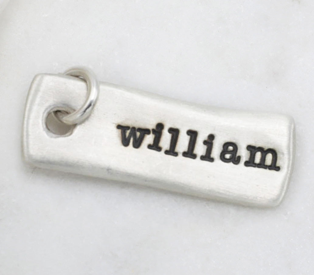 Skinny Wavy Tag (Sterling Silver)