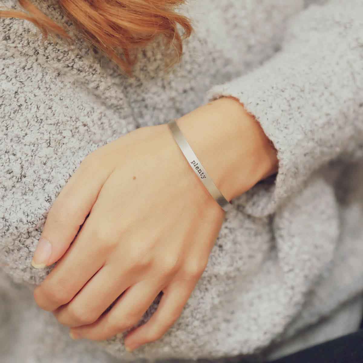 Thin Sterling Cuff (Sterling Silver)