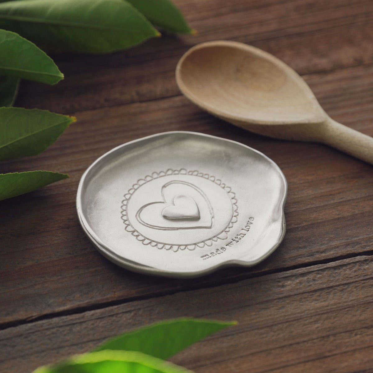 Heart of the Home Spoon Rest (Pewter)