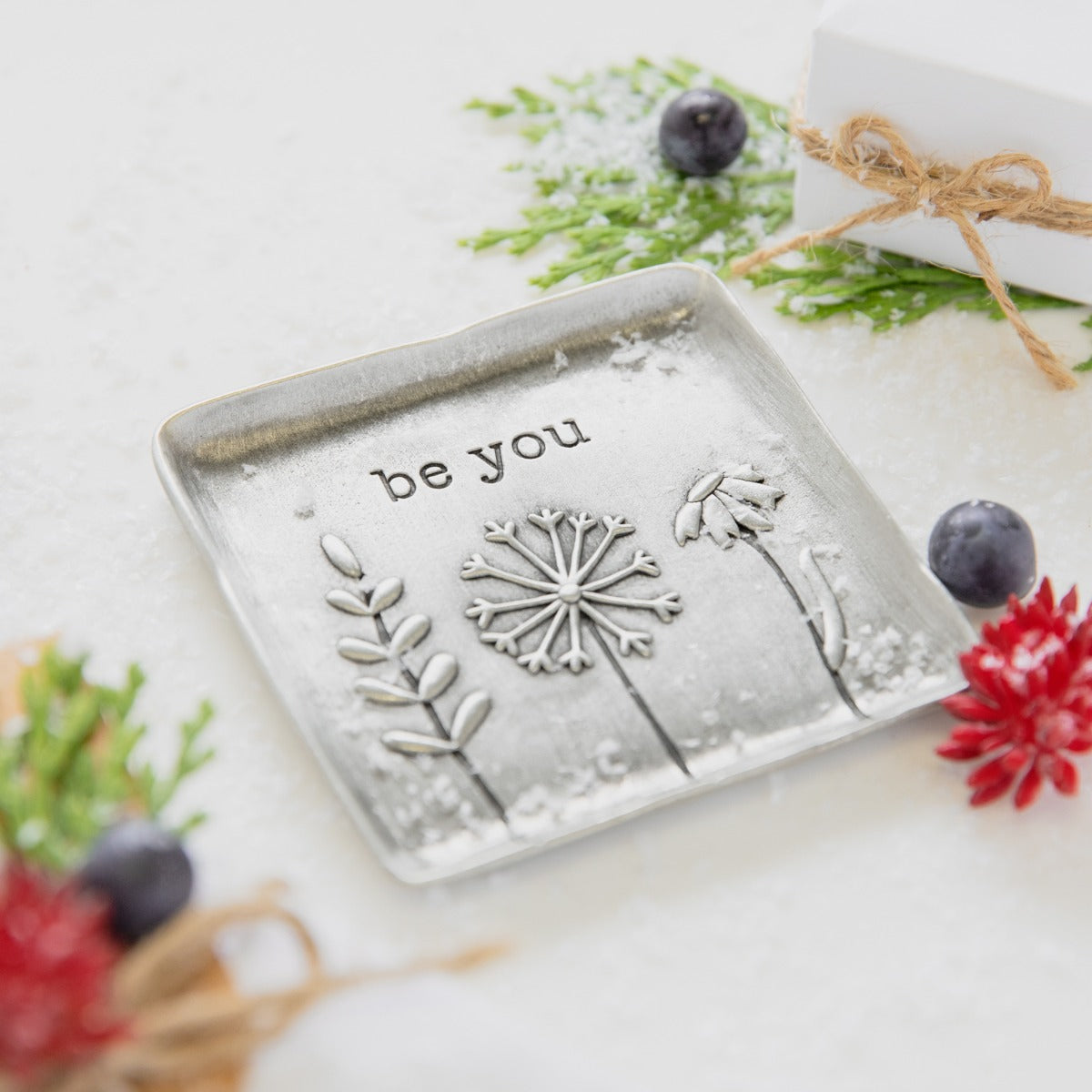 pewter Be You Keepsake dish