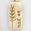 Leaf Charm (14K Solid Gold)