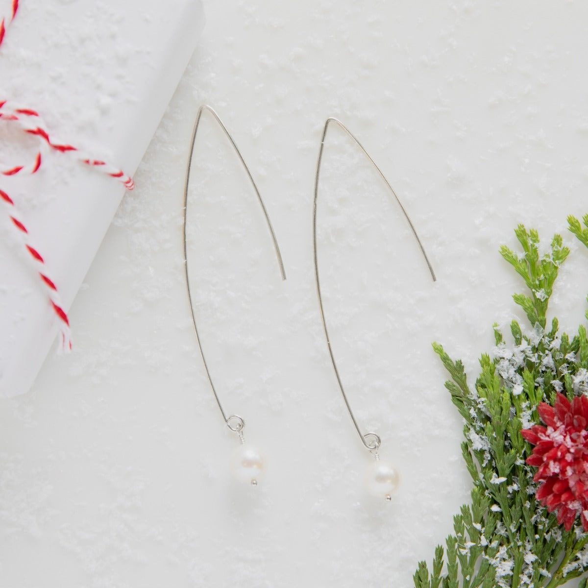 Artisan Pearl Earrings (sterling silver)