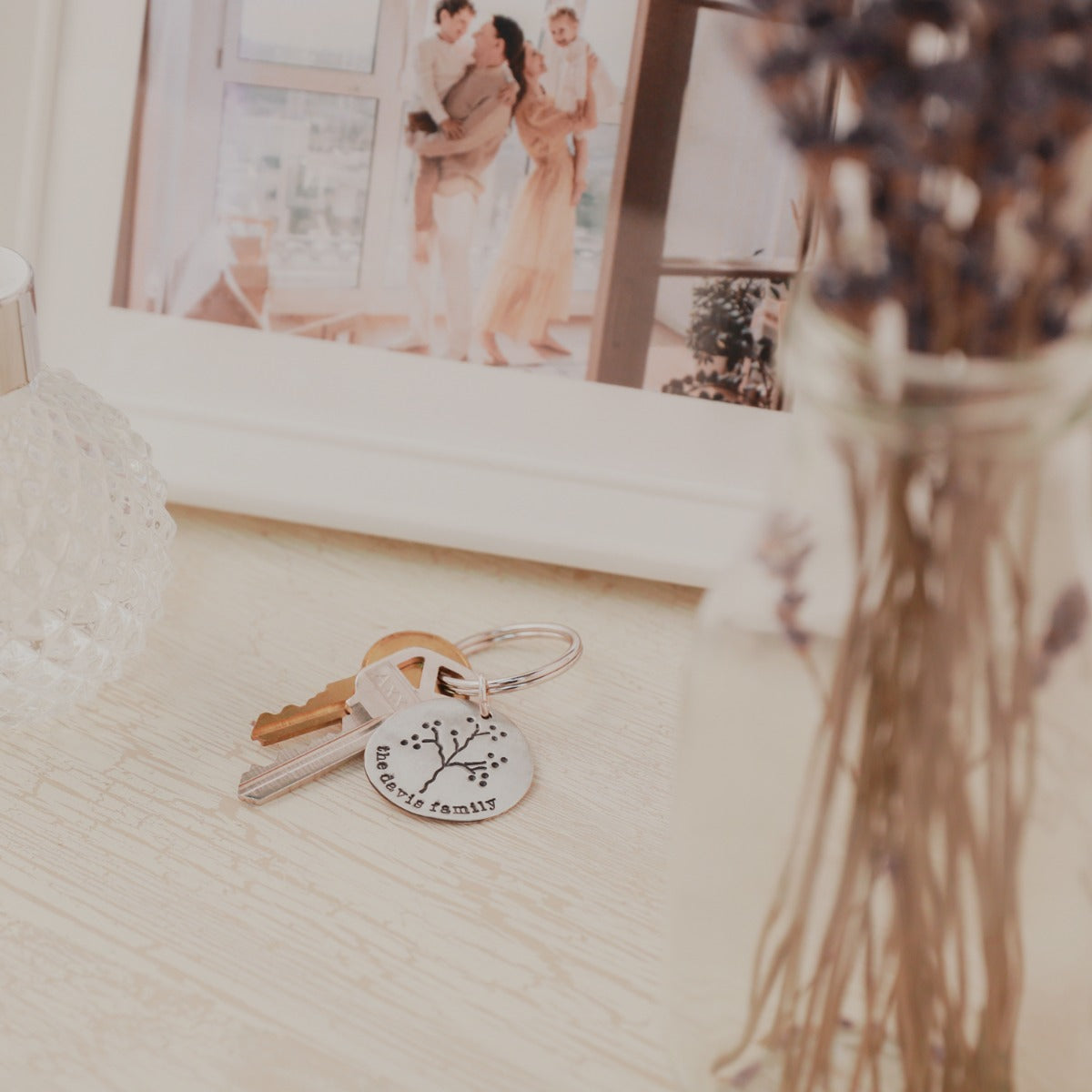 The Original Family Tree Keychain (Sterling Silver)