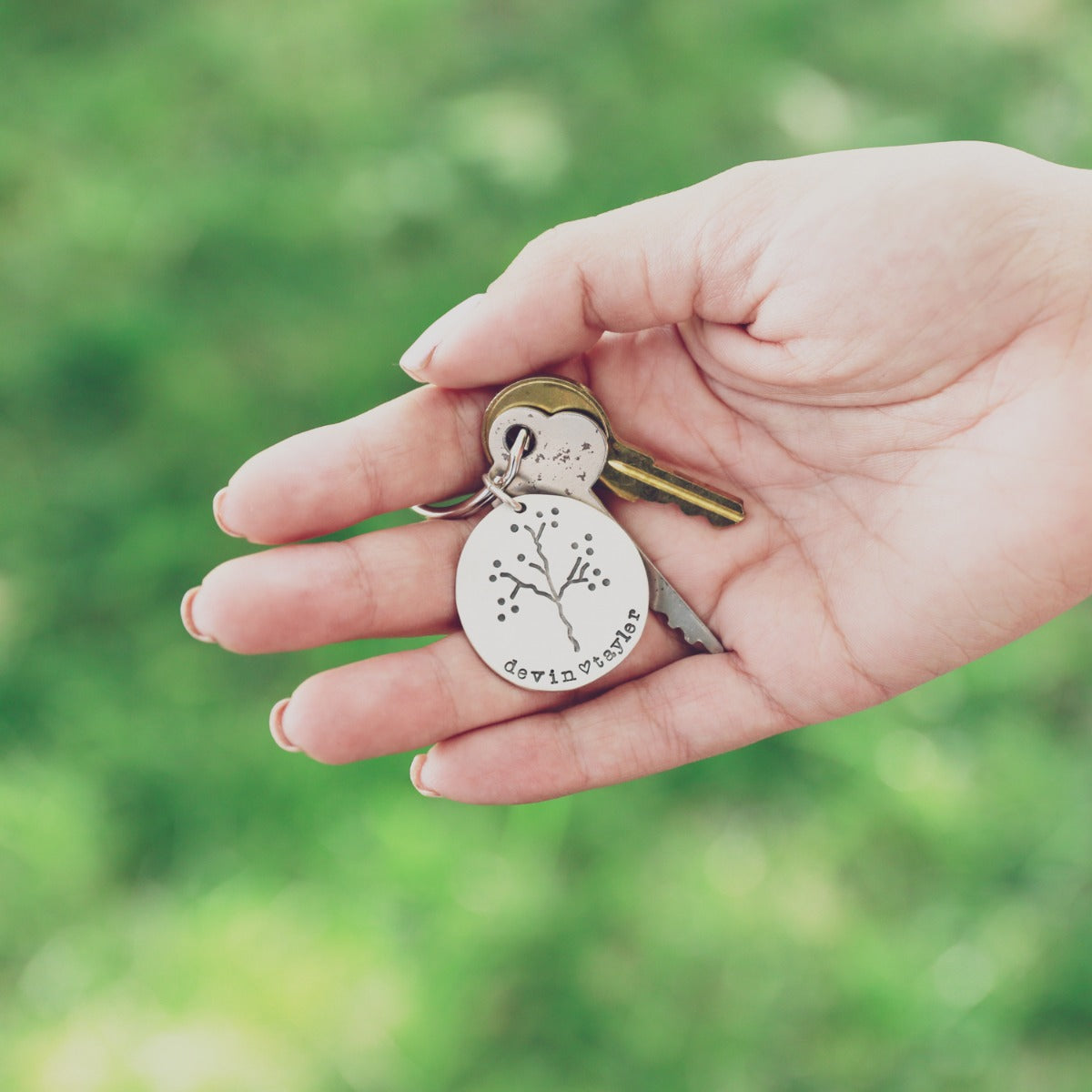 The Original Family Tree Keychain (Sterling Silver)