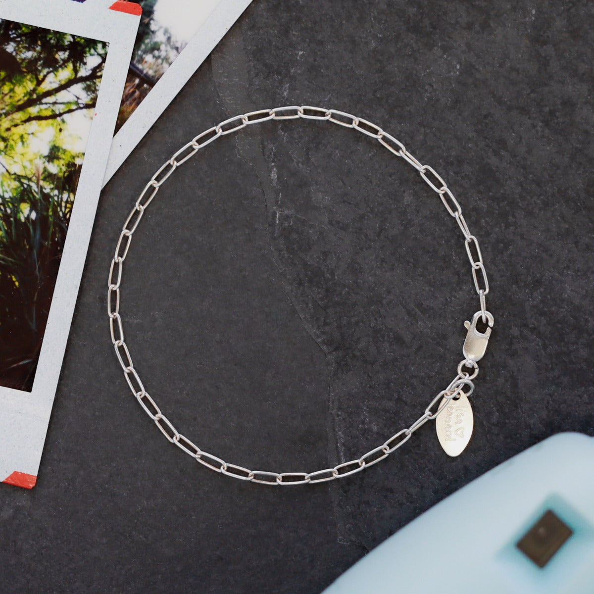 Small Oval Link Bracelet Chain (Sterling Silver)