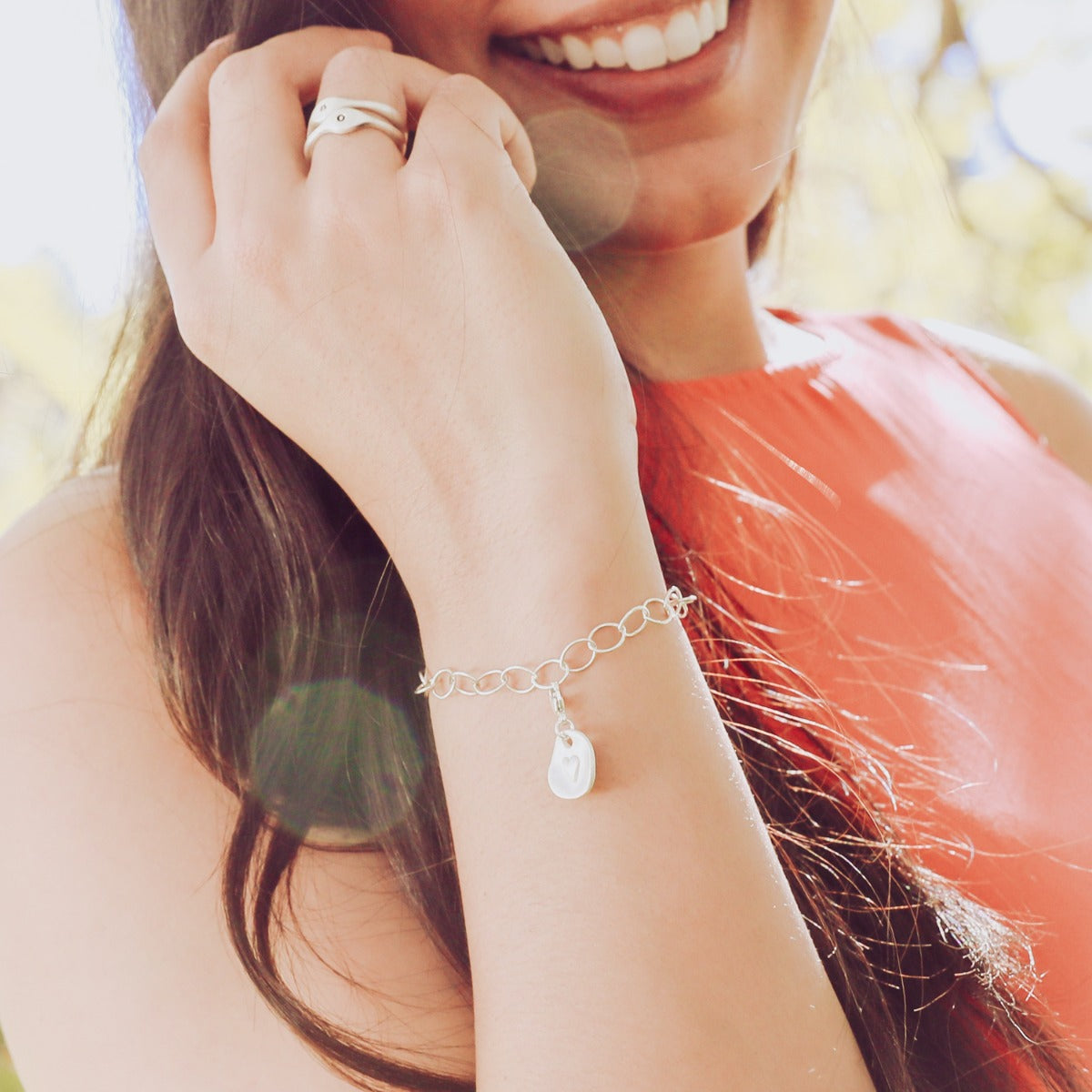 Full of Love Bracelet Charm (Sterling Silver)