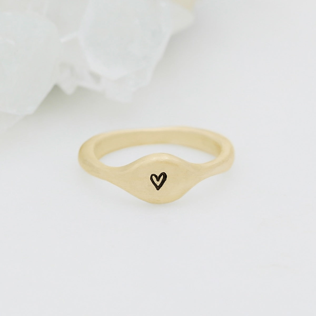 Initial Stacking Ring (9K Solid Gold)