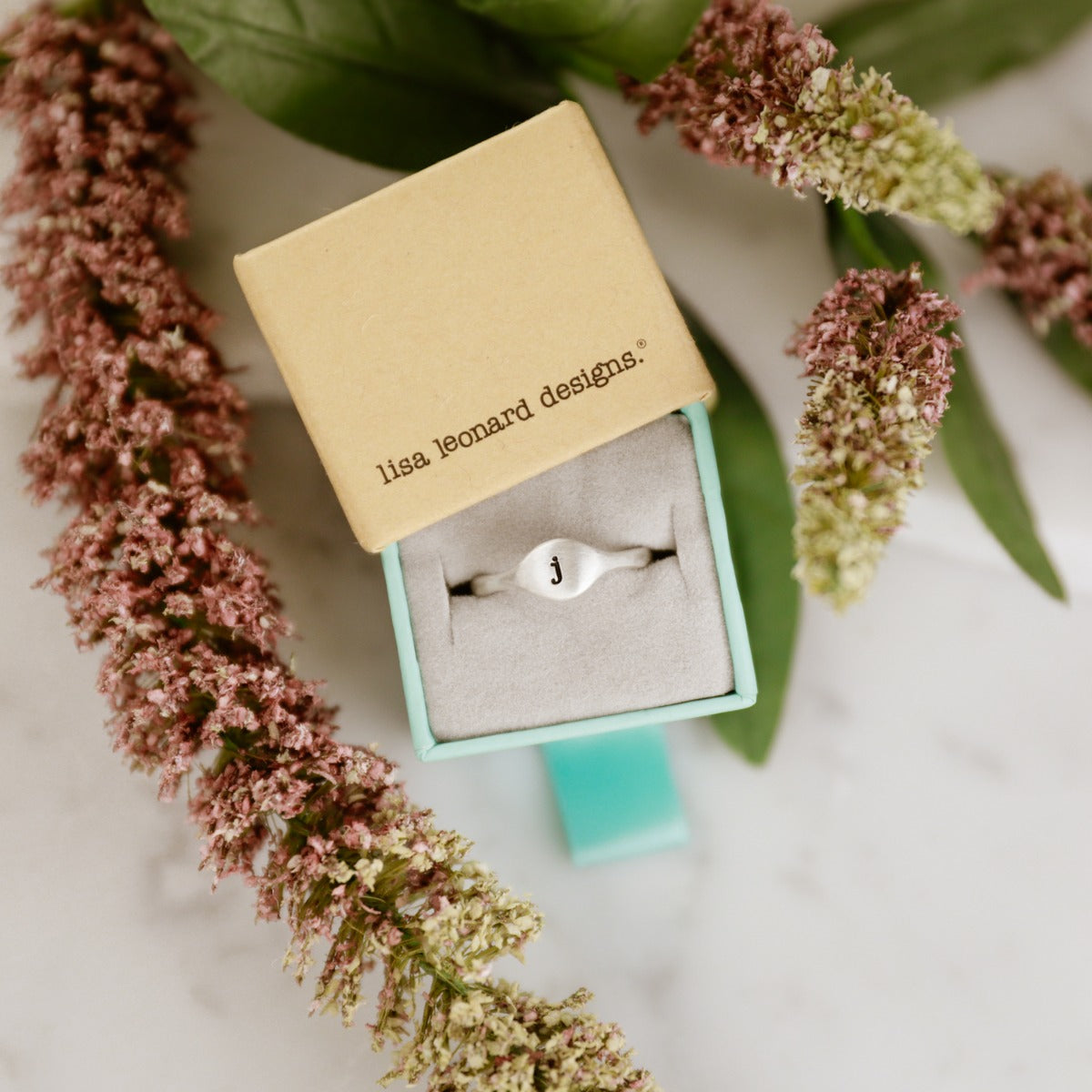Initial Stacking Ring (Sterling Silver)