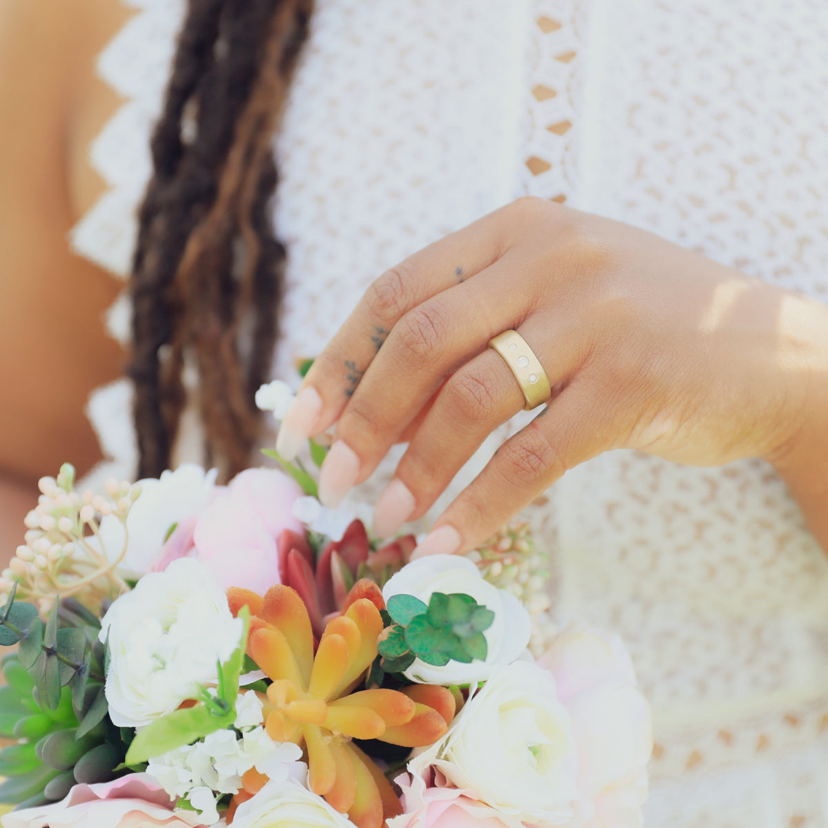 Faith Hope and Love Ring (14K Solid Gold)