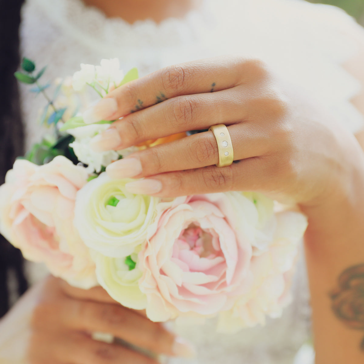 Faith Hope and Love Ring (9K Solid Gold)