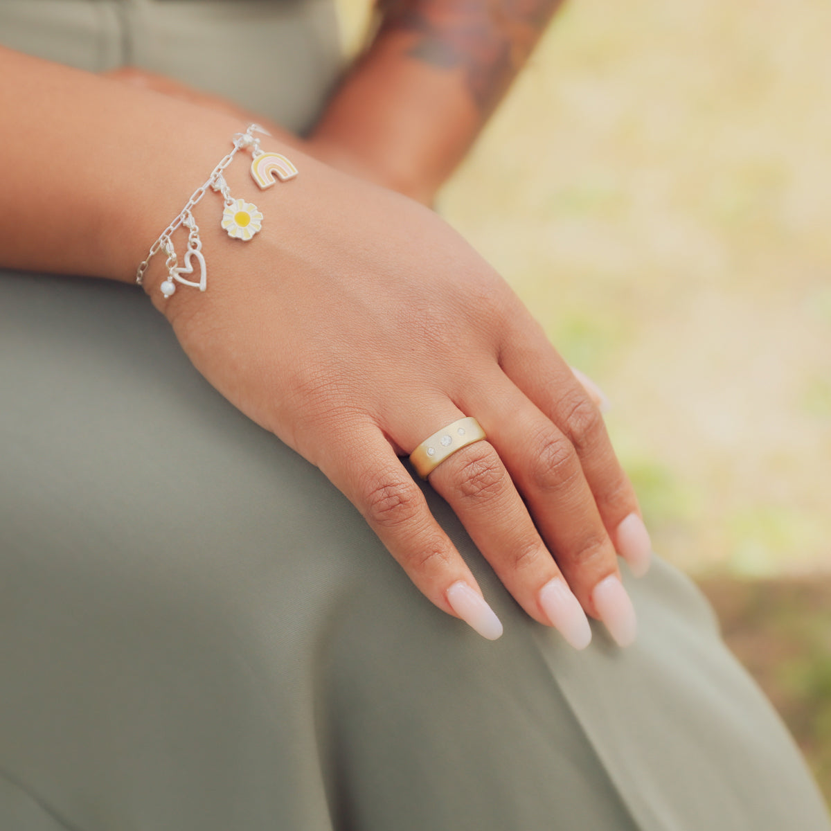 Faith Hope and Love Ring (14K Solid Gold)