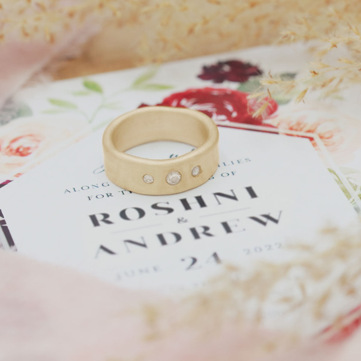 Faith Hope and Love Ring (14K Solid Gold)