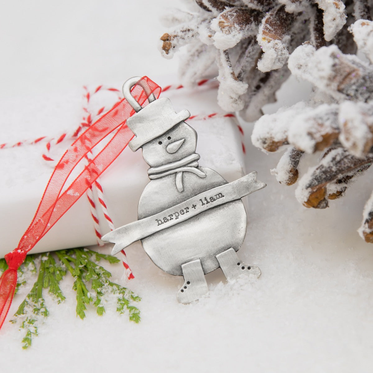 Snowman Ornament (Pewter)