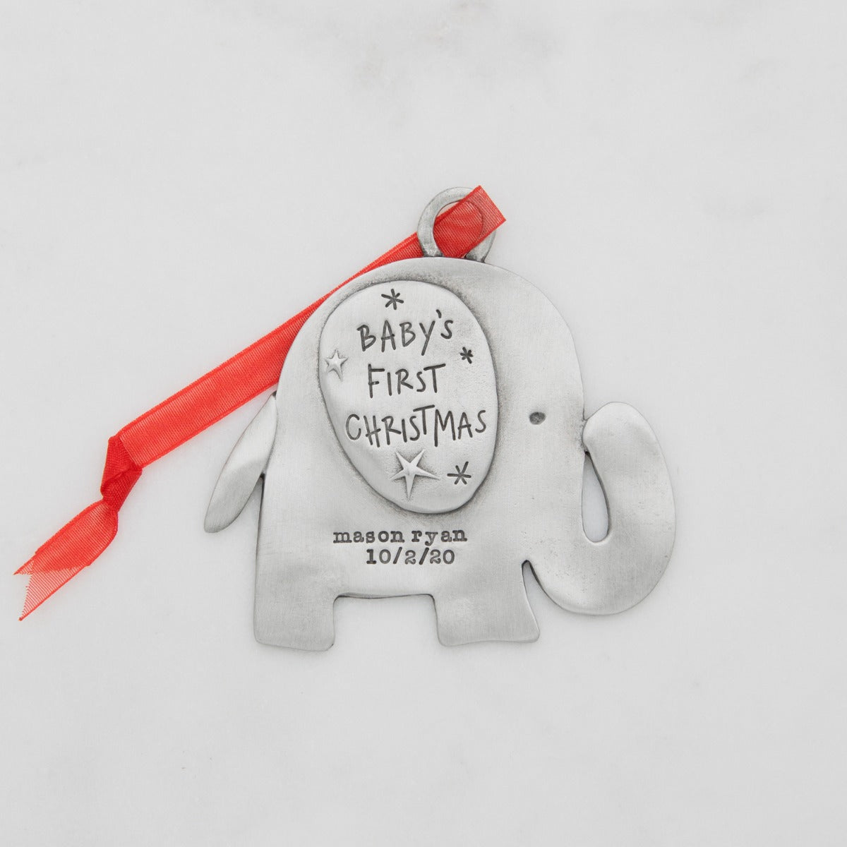 Baby's First Christmas Ornament (Pewter)