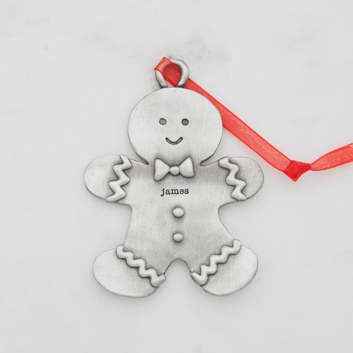 Gingerbread Dad Ornament (Pewter)