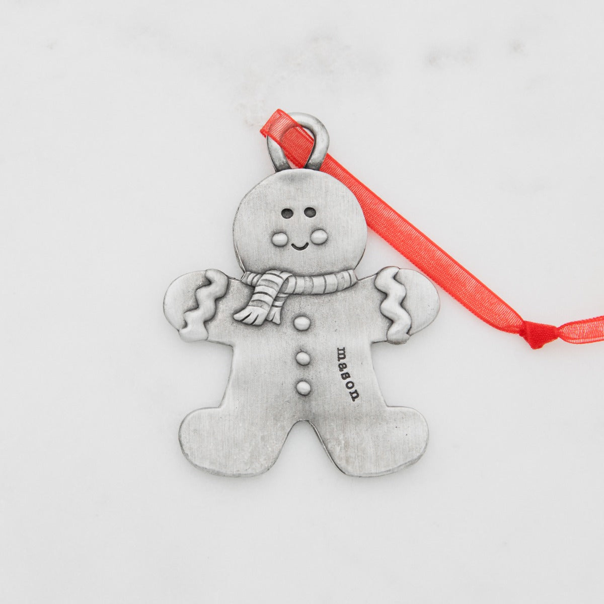 Gingerbread Boy Ornament (Pewter)