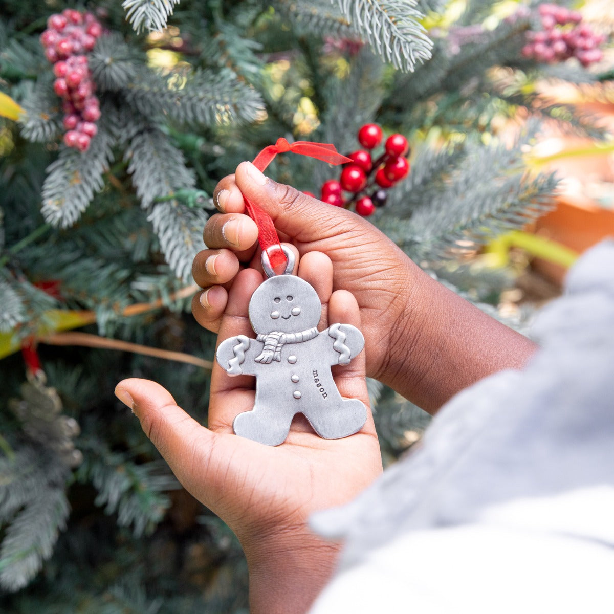 Gingerbread Boy Ornament (Pewter)