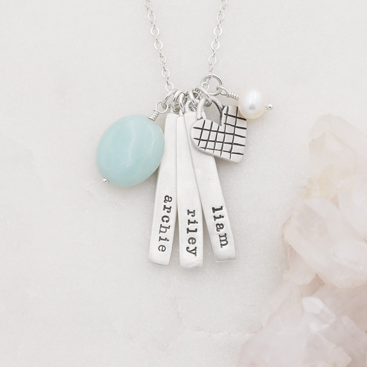 Cross My Heart Necklace (Sterling Silver)