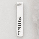 Skinny Tag Charm (Sterling Silver)